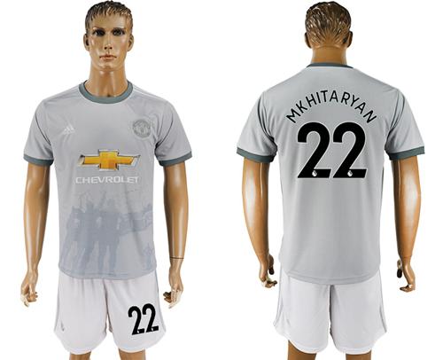 Manchester United #22 Mkhitaryan Sec Away Soccer Club Jersey - Click Image to Close